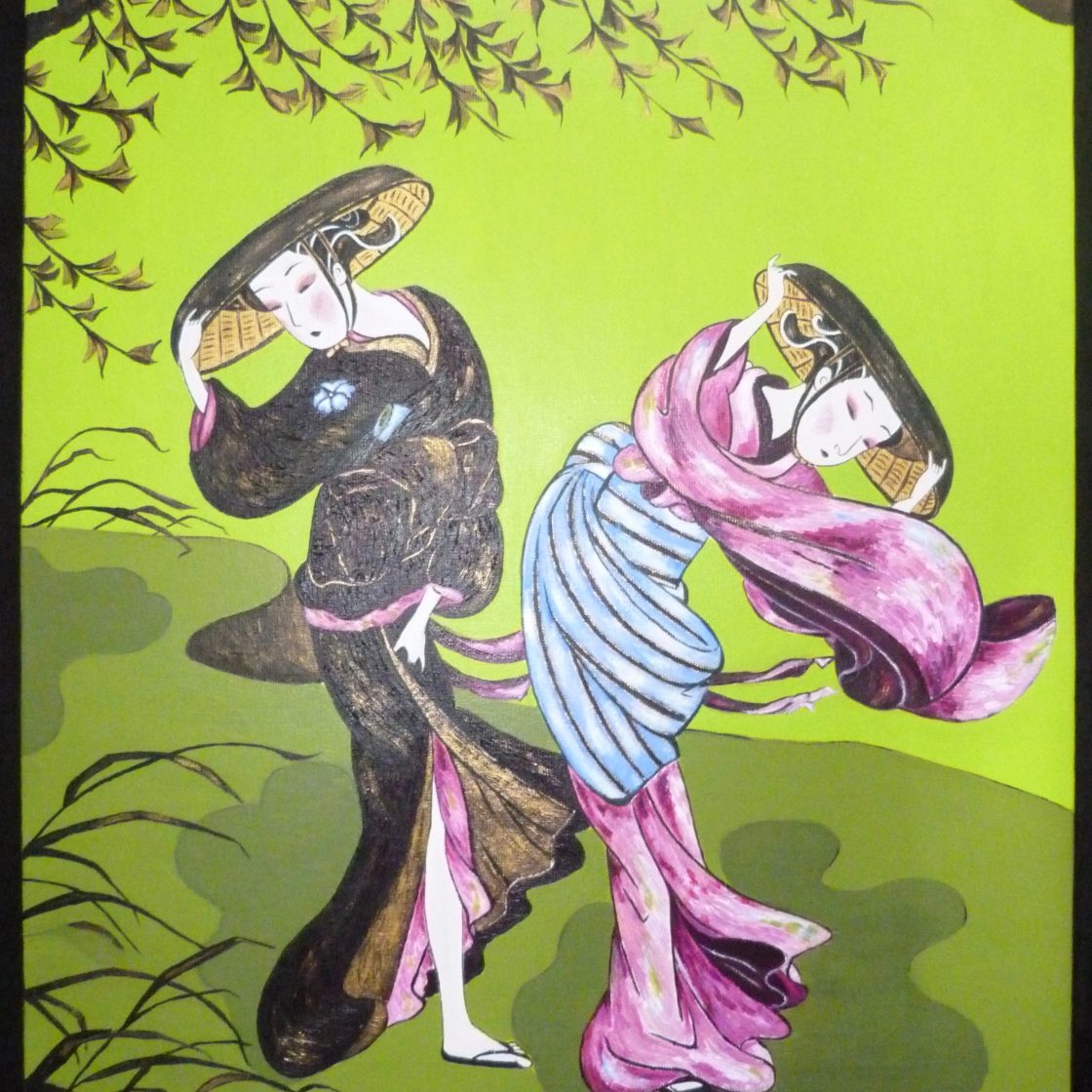 annie-alamo-peintures geishas 10